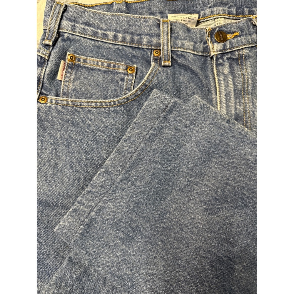 Carhartt B17 DST Mens‎ Jeans 36x24 Denim Straight Fit Workwear Pants